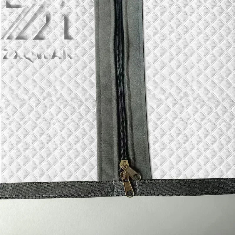 Thick Insulated Window Curtain with Zipper, Self Install