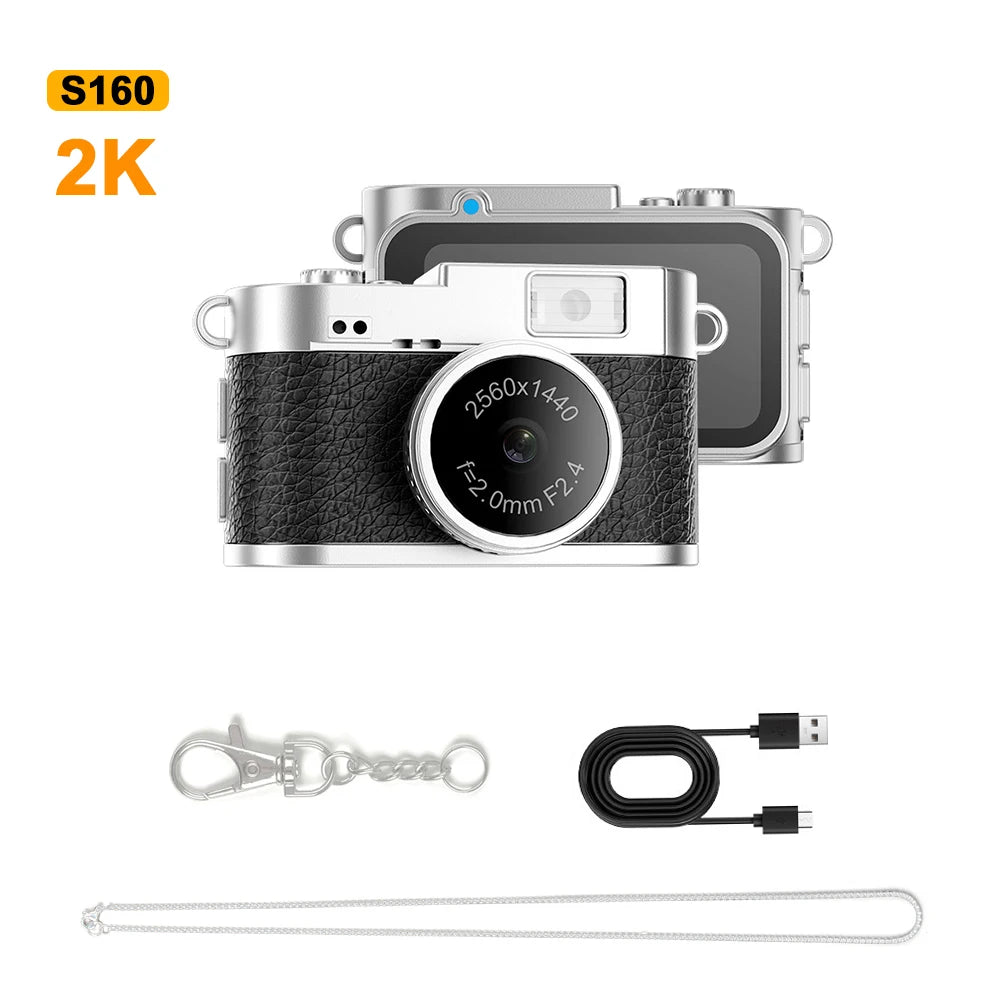 S150 Retro Mini Camera — 1080P/2K Digital Camera with Screen