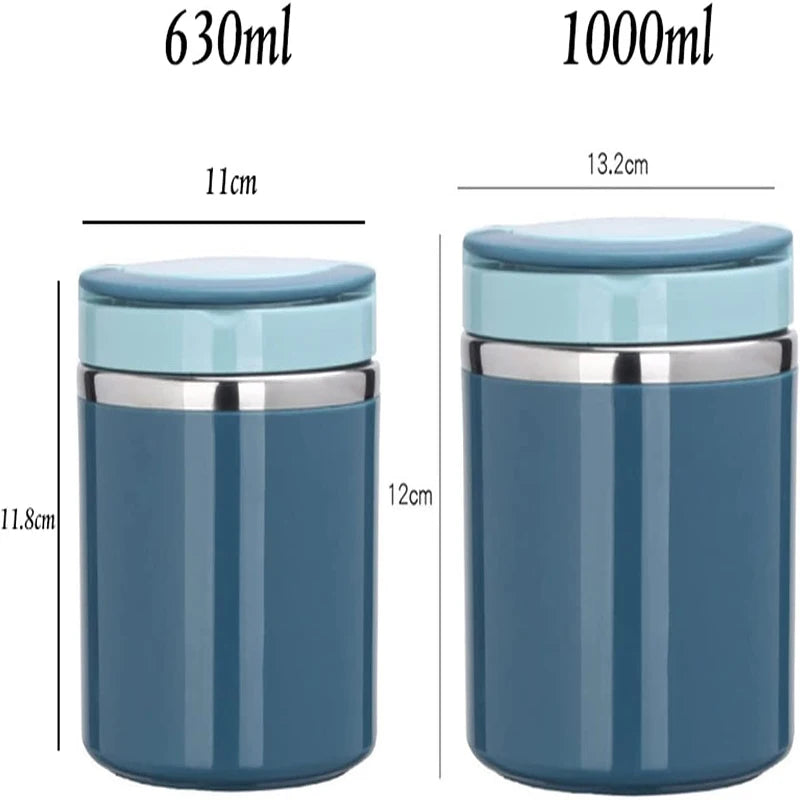 Insulated Soup Food Jar with Handle - Stainless Steel Hot and Cold Lunch Jar - photo 6