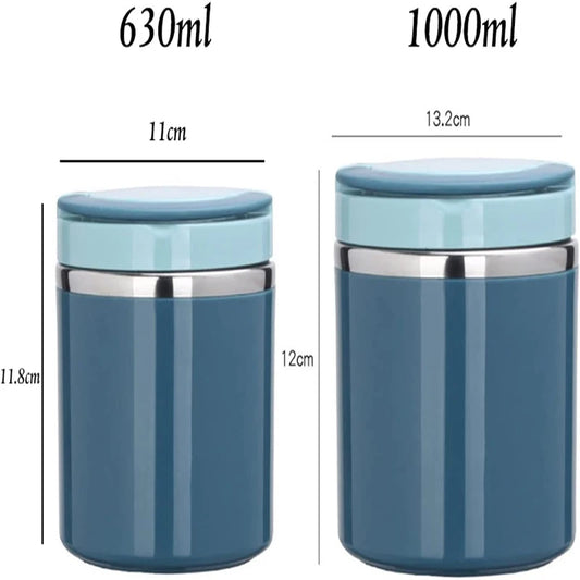 Insulated Soup Food Jar with Handle - Stainless Steel Hot and Cold Lunch Jar - photo 6