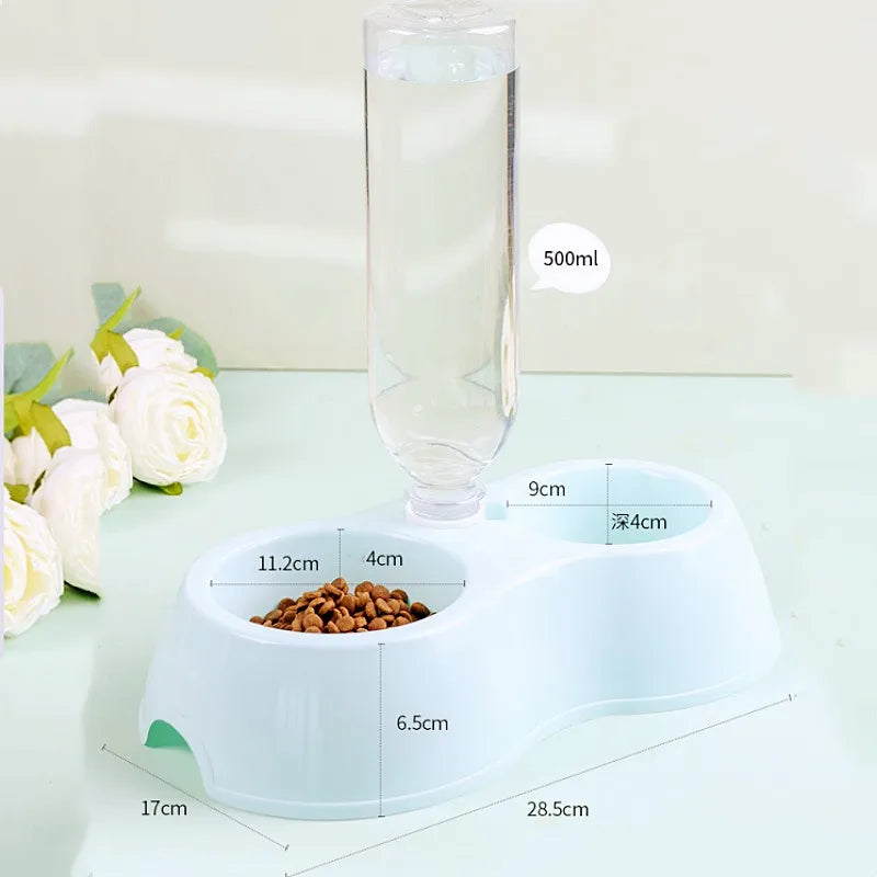 Double Dog Bowl with 500 ml Water Tank - Feeding Station – photo 2