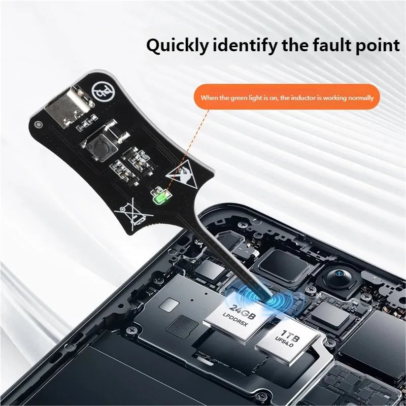 Inductance Tester for Mobile Phone Maintenance High Precision Motherboard Faults Detection Electromagnetic Induction Meter