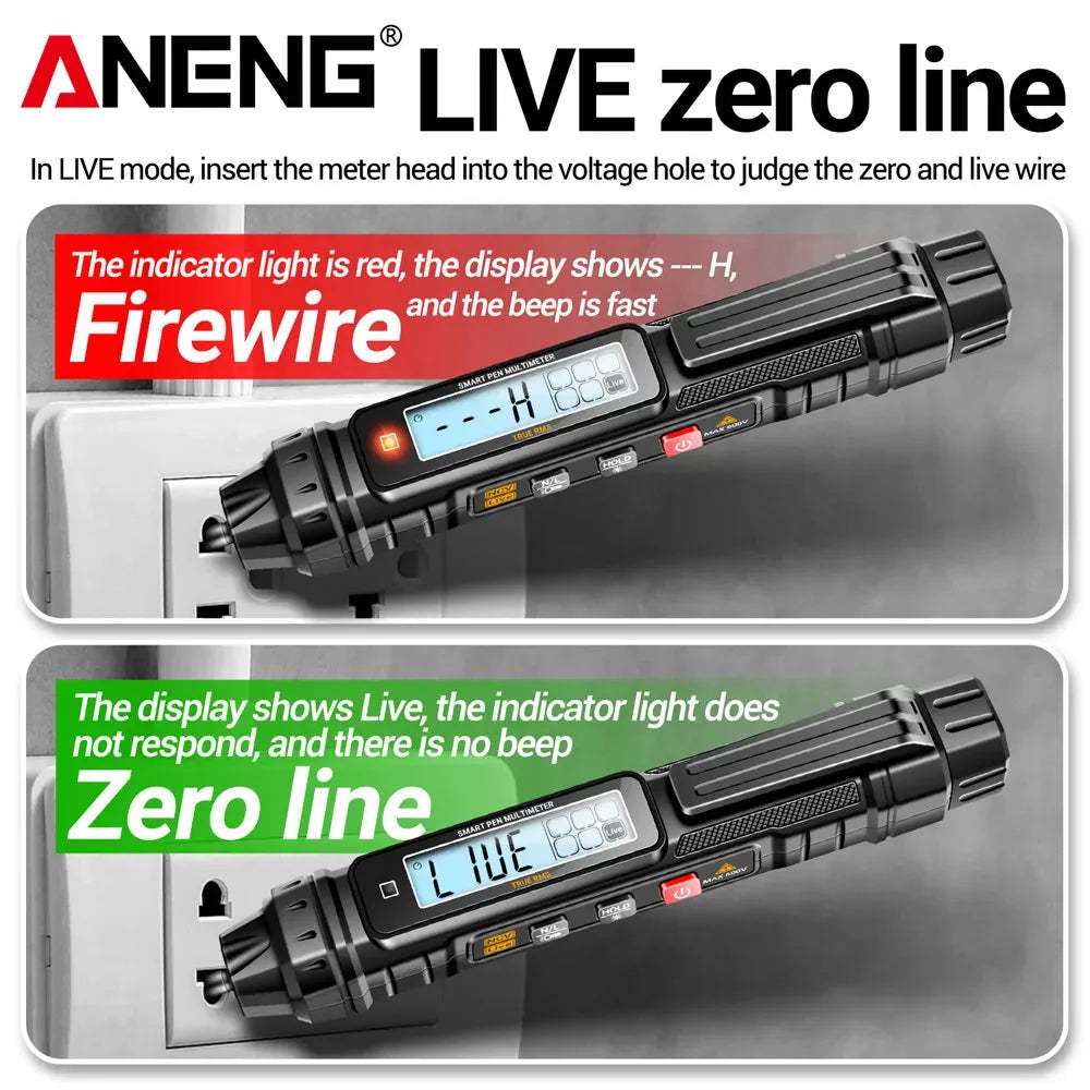 A3005+B20 Digital Multimeter Professional Insulated Voltage Test Pen Non-Contact AC/DC VoltageTester Double Head Screwdriver