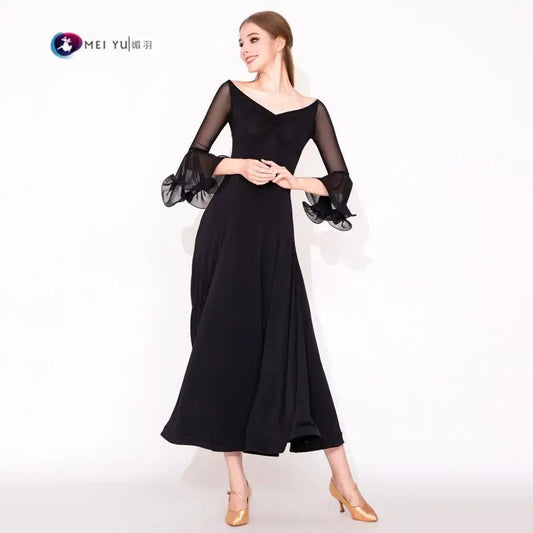 Women's modern waltz ballroom practice dress