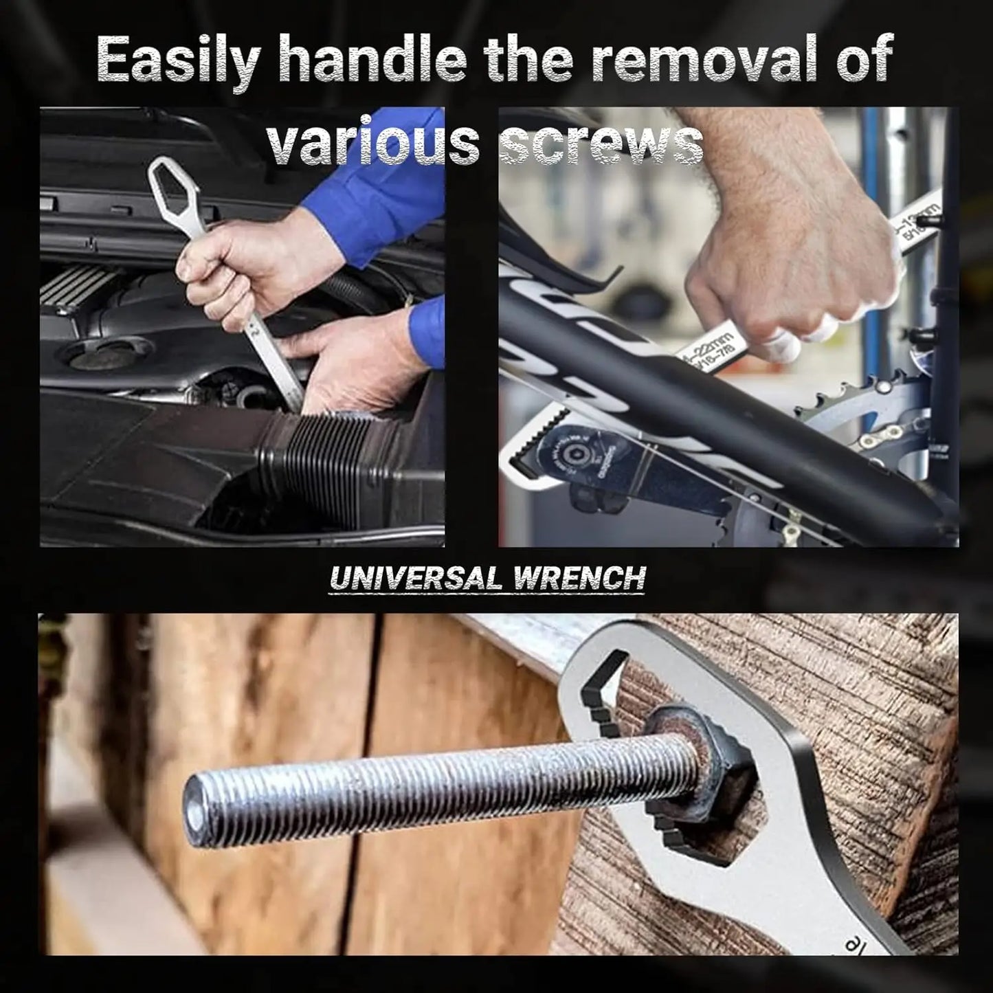 8-24mm Universal Torx Wrench Self-tightening Adjustable Glasses Wrenches Board Double-head Torx Spanner Hand Tools for Factory