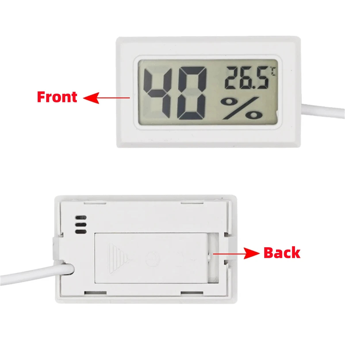 1 set Beekeeping Beehive LCD Digital Display Hygrothermograph Electronic Embedded Temperature & Humidity Meter Gauge Instruments