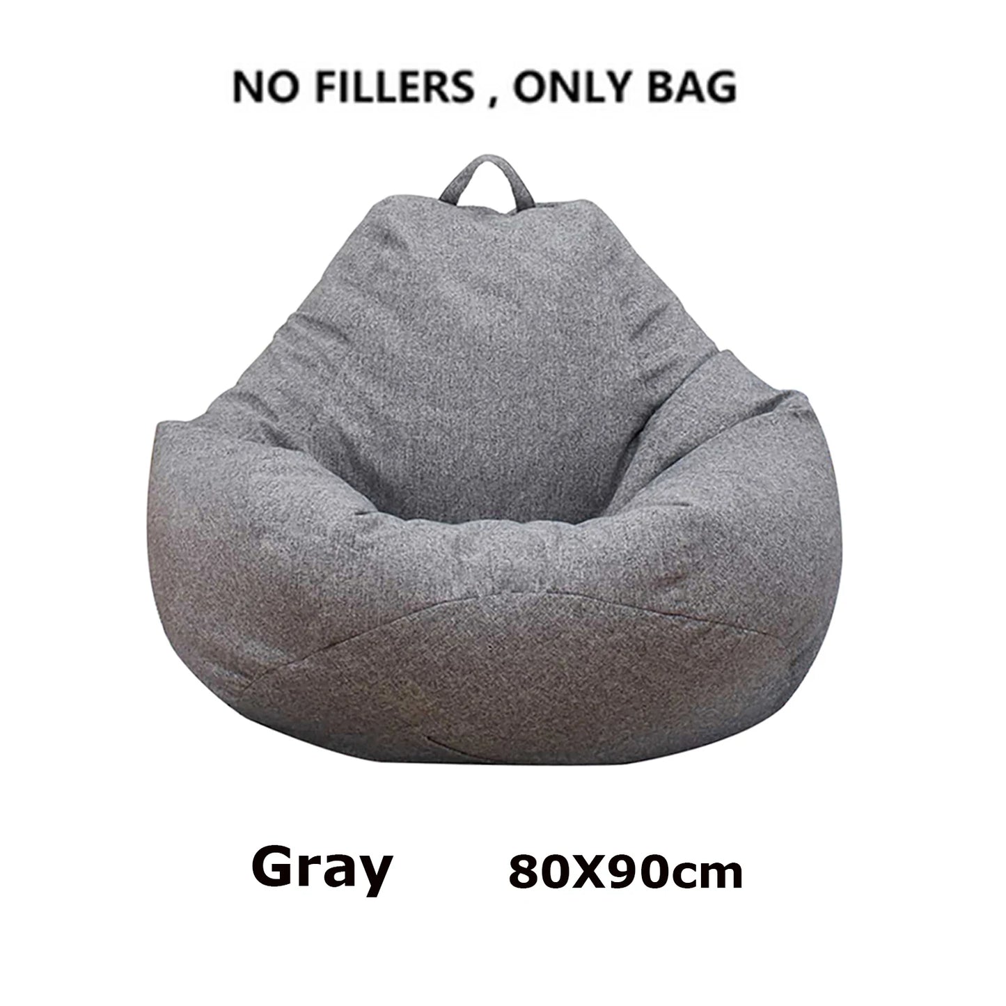 Lazy Sofa Cover Bean Seat Bag Sofa Cover Without Filler Comfortable Beanbags Living Room Pouf Puff Couch Chair Cover Removable
