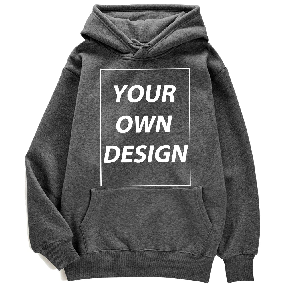 Custom Print Pullover Hoodie, Personalized Sweatshirt
