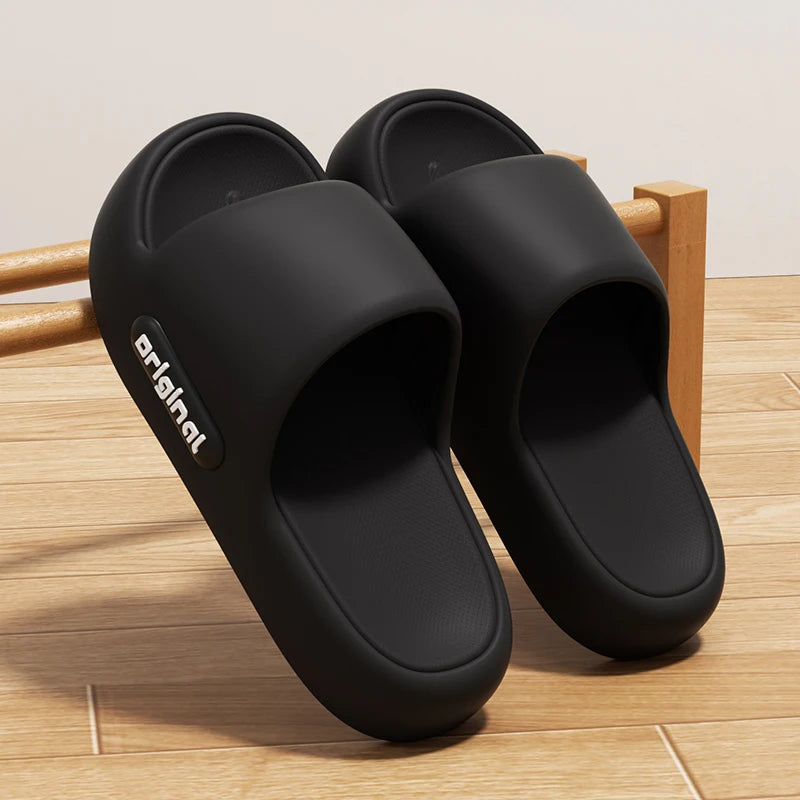 Women's cloud platform slides, soft pillow sandals — view 17 of 18