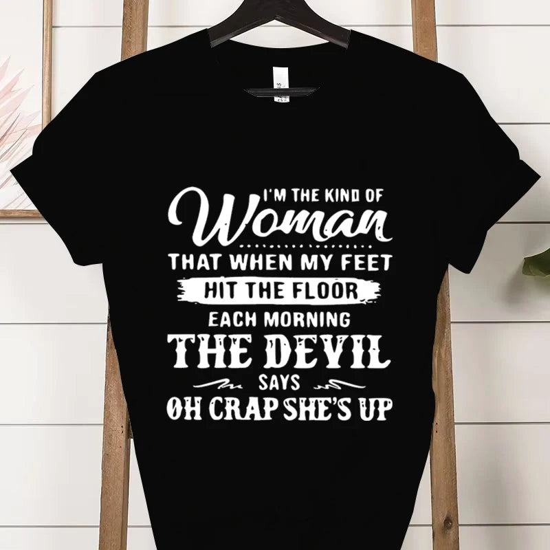 "I Am That Kind of Woman" Graphic T-Shirt - Casual Short-Sleeve Tee