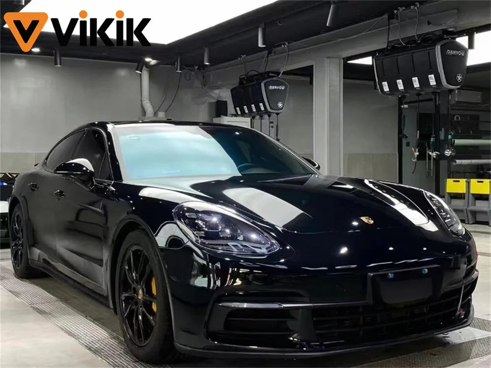 PET Glossy Piano Black Car Body Film Vinyl Wrap Styling Decal Self Adhesive Motorcycle Car Color Change Sticker