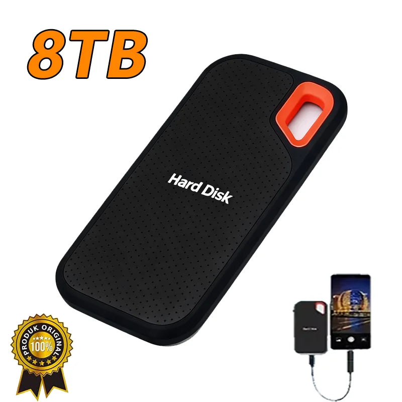 Ultra Thin Portable External SSD Solid State Drive | USB 3.1 Type-C