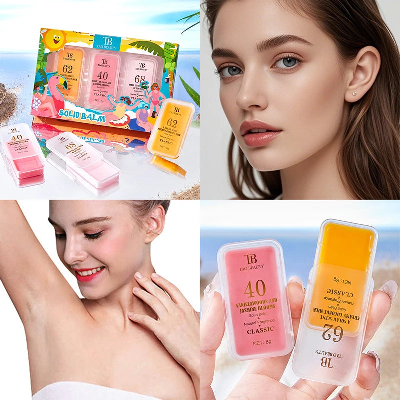 Tao Beauty Digital Solid Fragrance Cream Set - Long-lasting Fragrance Solid Body Lotion,Neutral solid cream