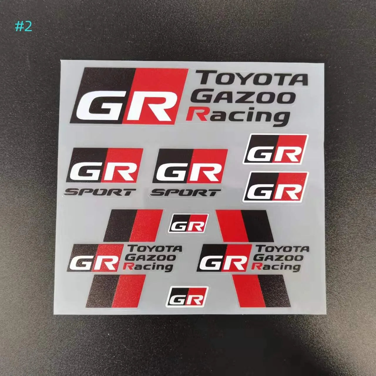 Car Decoration Stickers Reflective Waterproof Stickers Racing Decals For Toyota Yaris GR GAZOO Racing Logo Auris Pruis RAV4 TRD