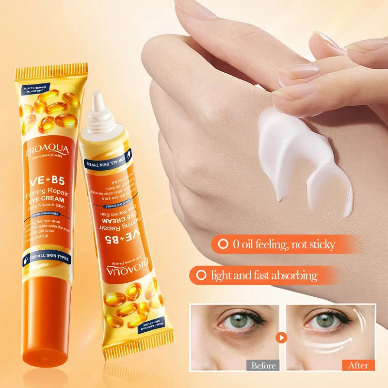 Instant Wrinkle Remove Eye Cream Collagen Remove Fine Lines Eye Bags Anti Dark Circle Puffiness Moisturizing Firming Eye Care