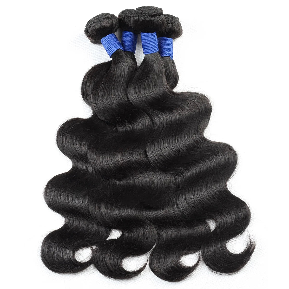 38 40 Inch Body Wave 3 4 Bundles Brazilian Remy Unprocessed Human Hair Wavy Doule Drawn Bundles Weave Extensions