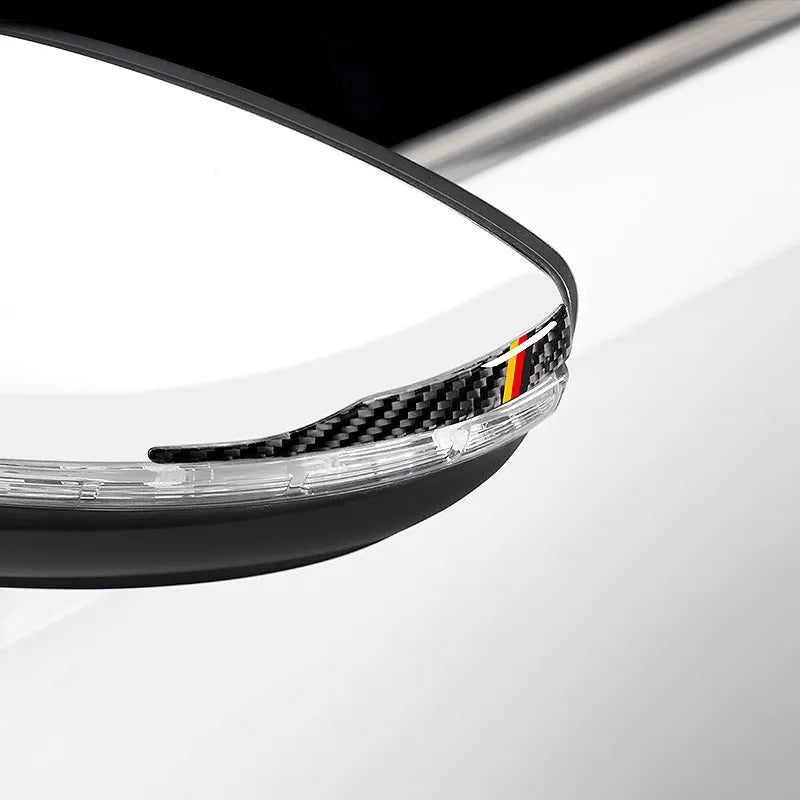 Rearview Mirror Anti-Collision Scratch Strips Car Decorative Reflective Protective Covers Compatible with Most Models