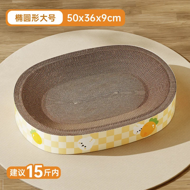 Round Cat Scratching Bed - Scratcher & Nap Spot in One – photo 8