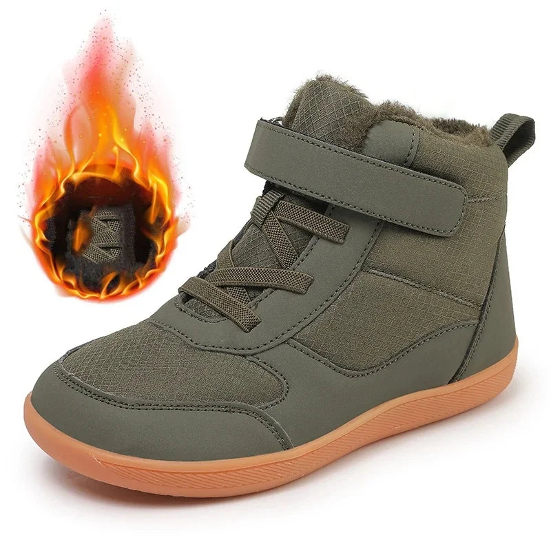 Kids Wide Toe Snow Boots - Minimalist Warm Winter Sneakers - photo 5