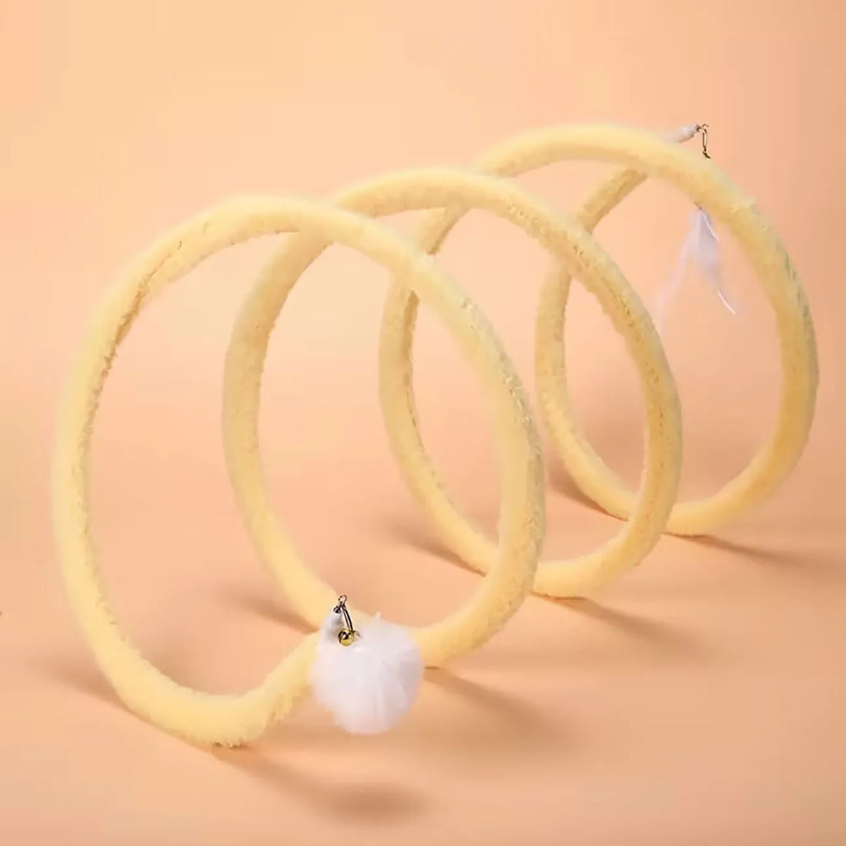 Pop-Up Spring Cat Tunnel with Bell - Interactive Tube – photo 7