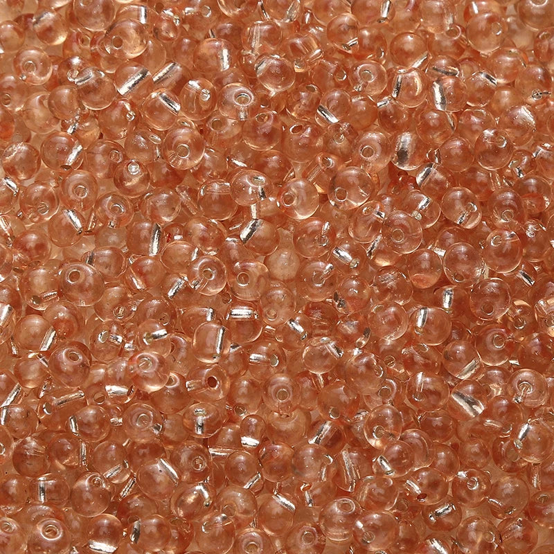 110pcs 4mm Silver Lined Seed Beads Water Drop Shape Czech Glass Beads For DIY Jewelry Making Crafts Charms Bracelets Accessories