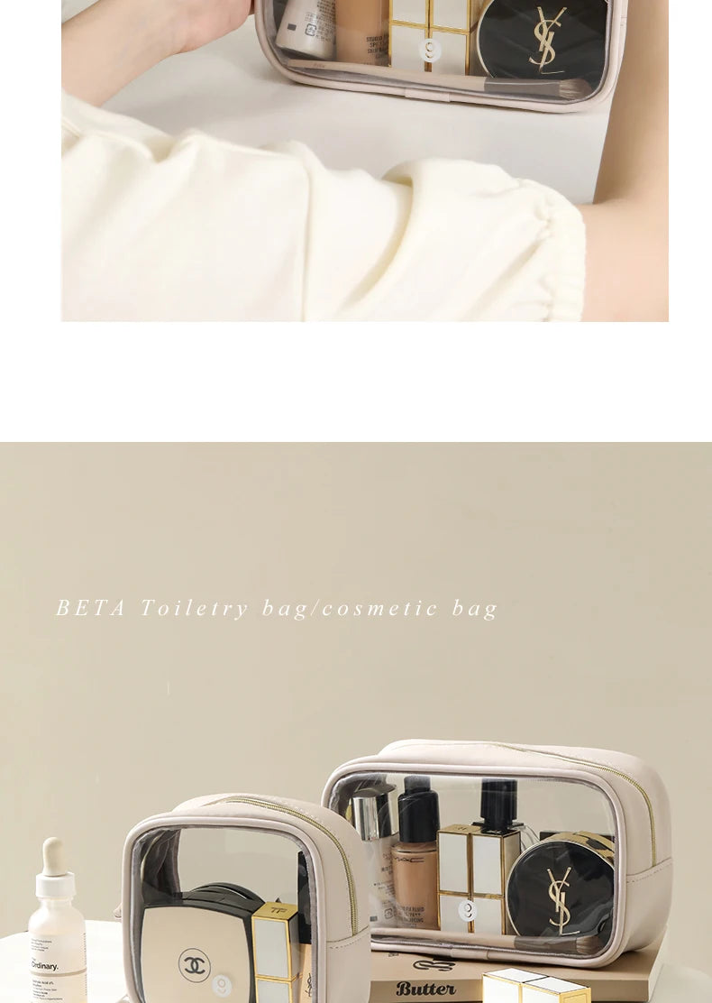 Tianzong Toiletry Bag Portable Travel Business Trip Cosmetics Bag Waterproof Transparent Cosmetic Bag