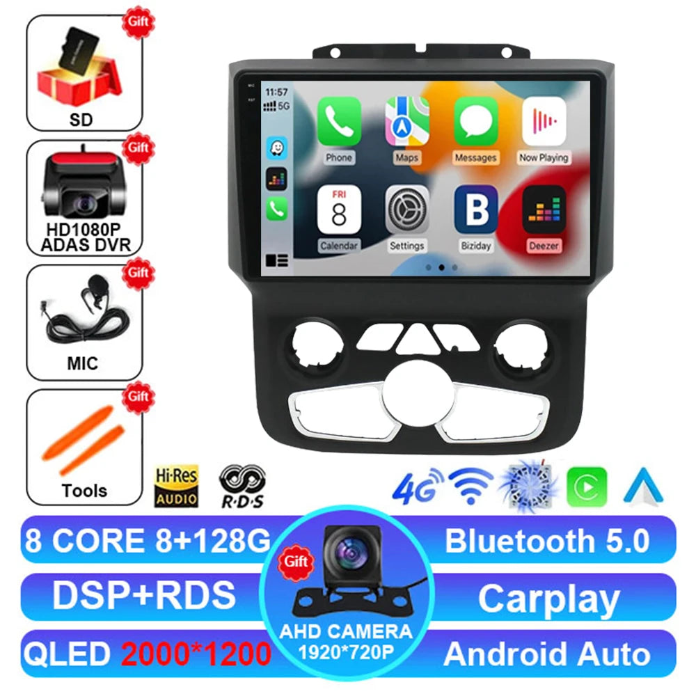 Android 15 Car Radio for Dodge RAM 1500/2500 2013-2019 - CarPlay & 4G LTE