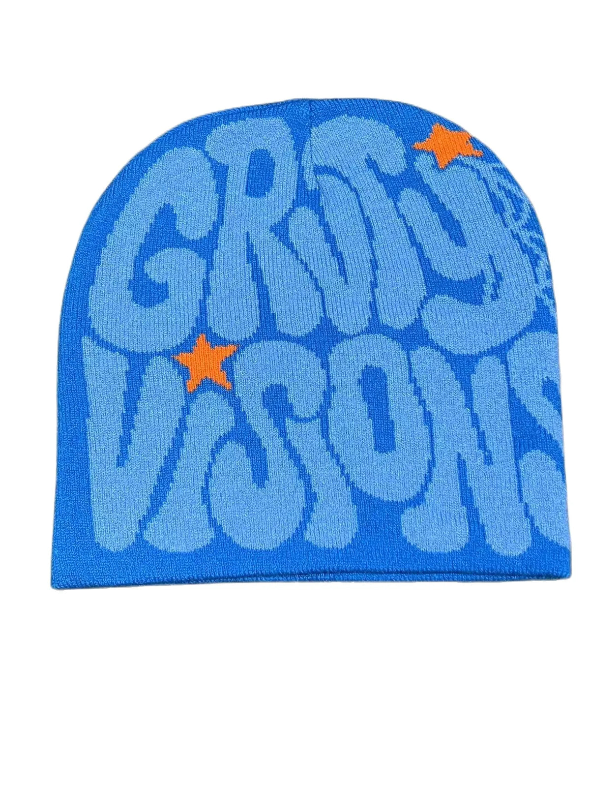 Graphic Knit Beanie, Unisex Y2K Winter Hat