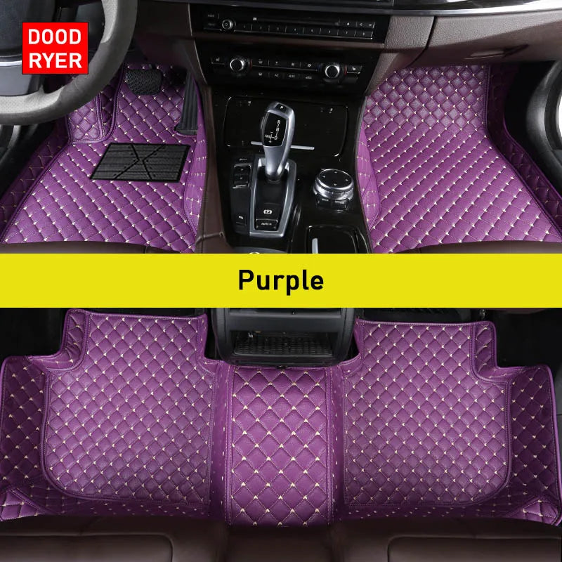 Custom-Fit Leather Car Floor Mats for Ford F-150 2009–2023 (Full Set)
