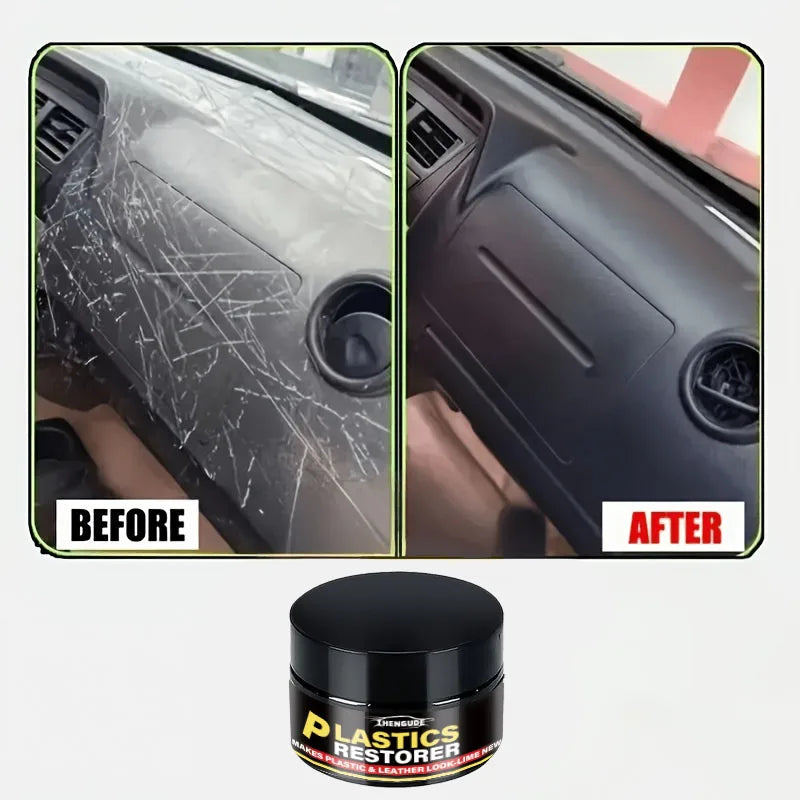 Car Interior Scratch Repair Paste – Plastic Polishing Wax for Dashboard, Black Trim & Surface Repair (30g/50g)