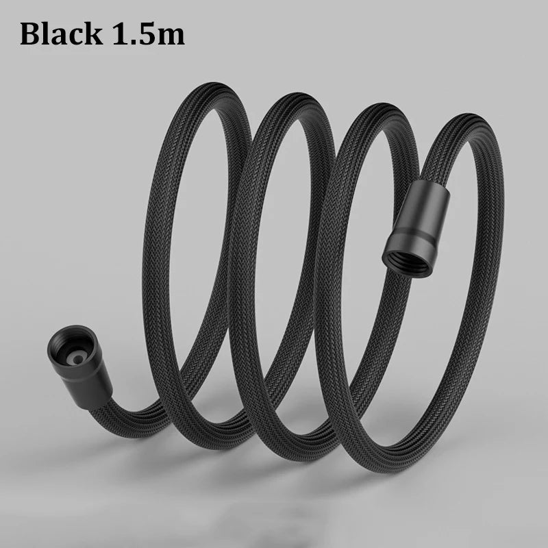 Explosion-proof Connecting Pipe Nylon Rope Braided Shower Pipe 4 Points Universal Water Pipe Hot And Cold Shower Head