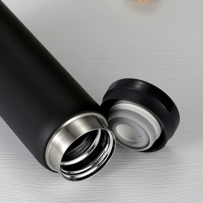 200/300ML 316 Stainless Steel Pocket Mini Thermos Custom LOGO Black Hot Water Bottle Vacuum Flask For Ice Coffee Travel Cup