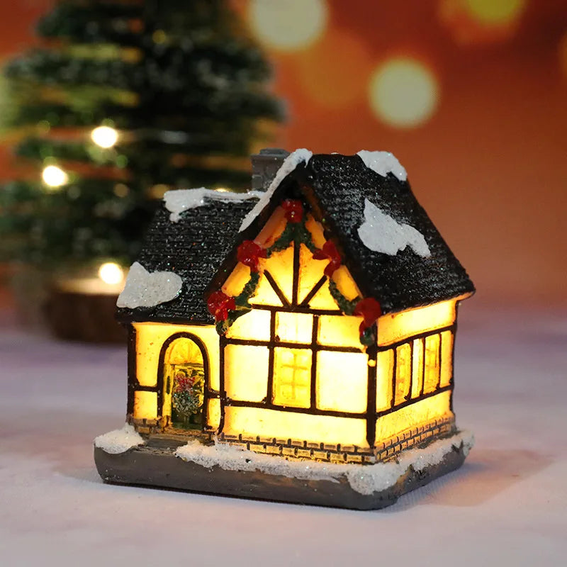 Christmas House Light Decorations For Home Ornaments Kids Xmas Gift New Year 2025 Navidad Decor Bedroom Night Light With Battery