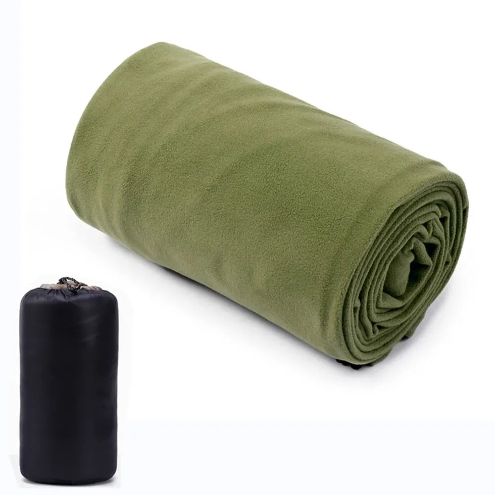 Polar Fleece Sleeping Bag Liner - Lightweight Travel and Camping Blanket - photo 11