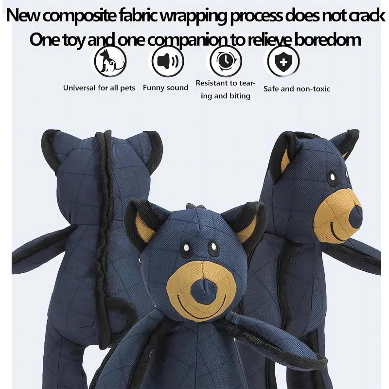 Teddy Bear Squeaky Dog Toy - Heavy Duty Plush for Chewers – photo 5