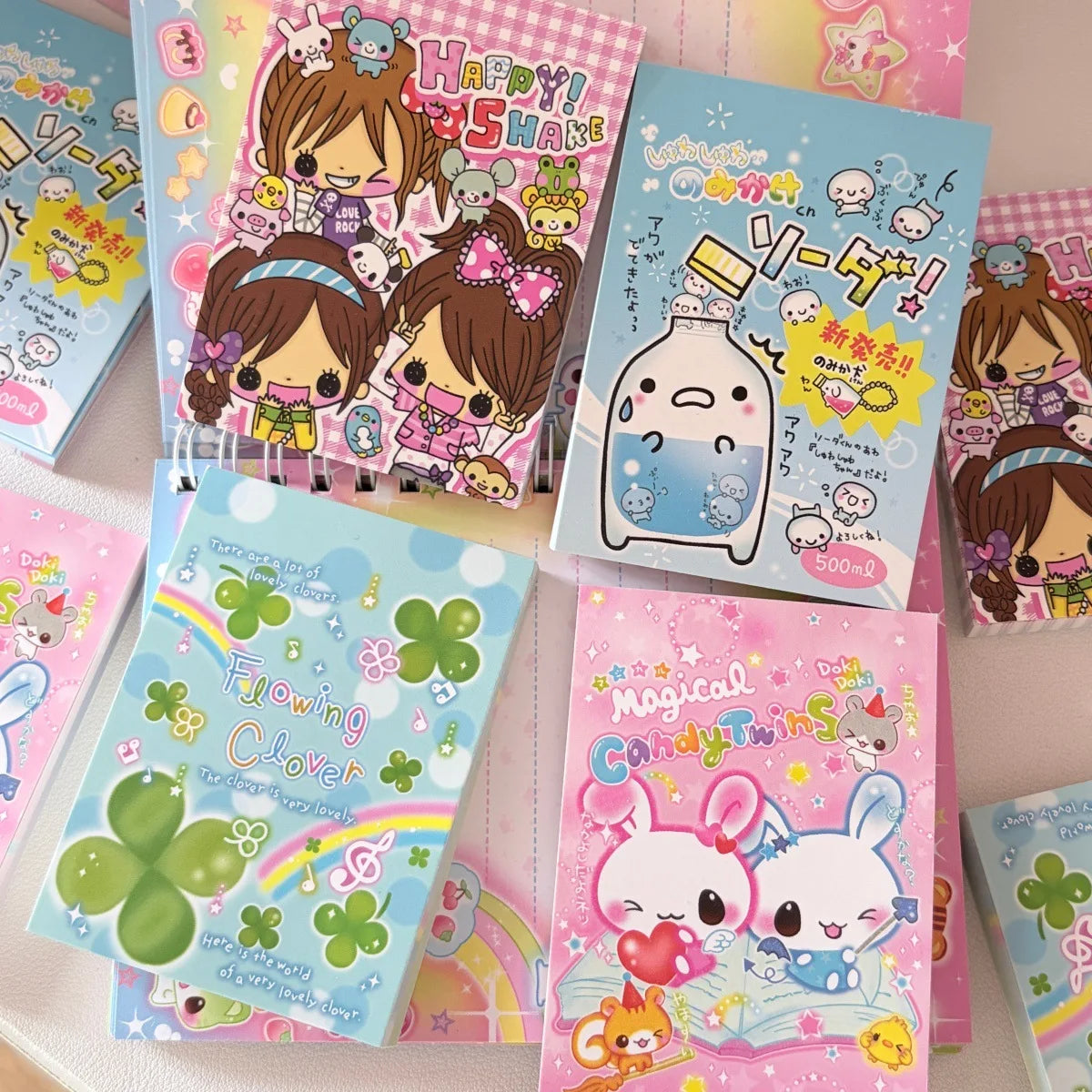 Japanese Retro Cute Showa Style Memo Pads Non Adhesive Journaling Decorative Paper 70 Sheets Each
