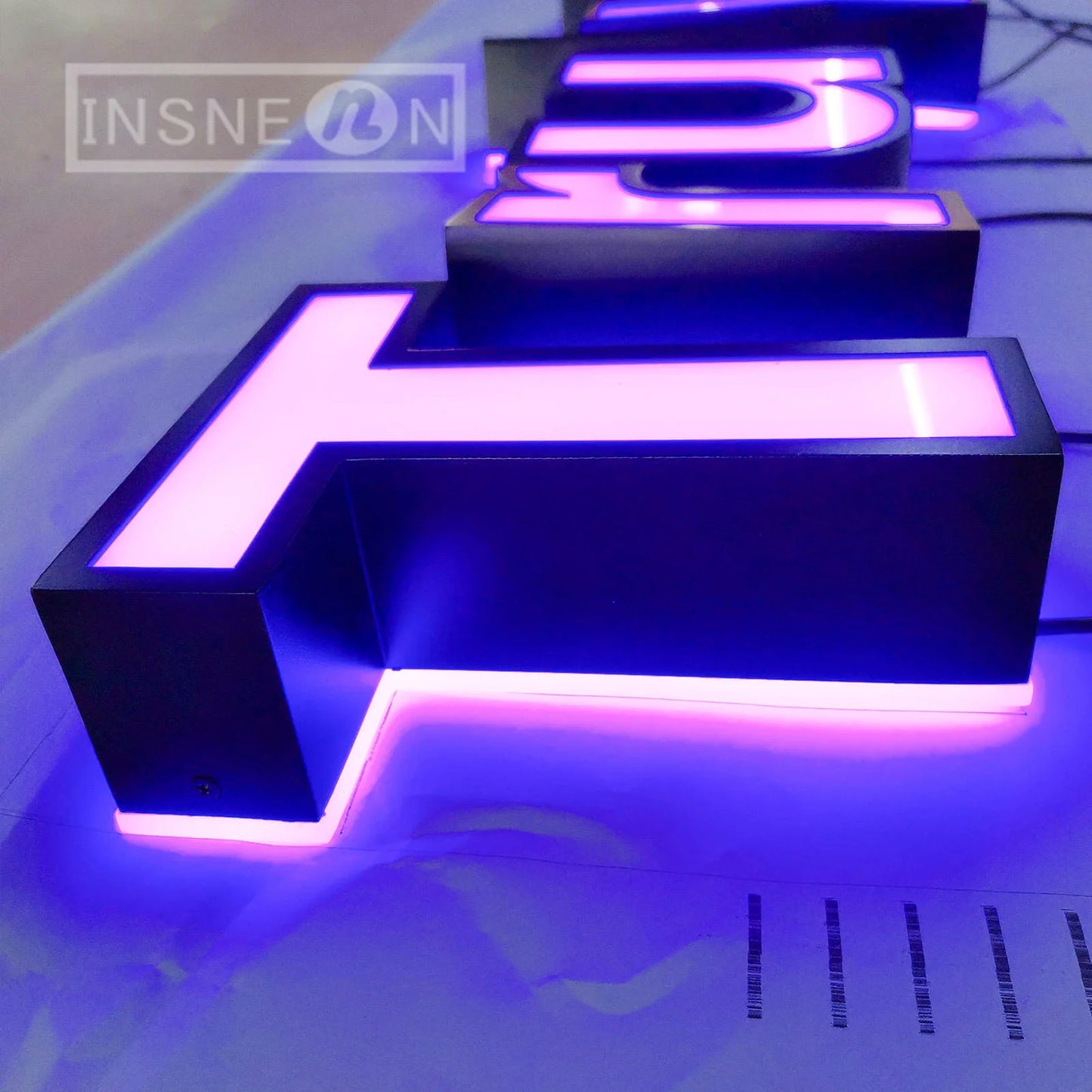 Custom 3D LED Business Sign — Illuminated Metal Letter Logo