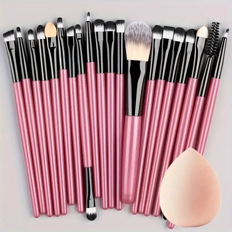 Makeup Brush Set 20Pcs Kit Soft Fluffy Eye Shadow Brushes Cosmetic Foundation Powder Highlighter Blending Beauty Tool Beginners