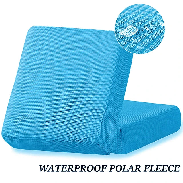 Waterproof Plain Sofa Cushion Cover Jacquard Elastic Sofa Slipcovers for Living Room Chaise Lounge L-shaped Sofa Seat Cover