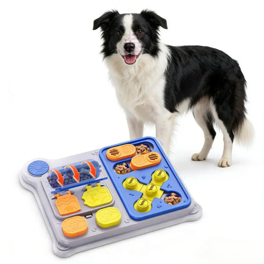 Rectangular Dog Puzzle Feeder - IQ Training Treat Dispenser