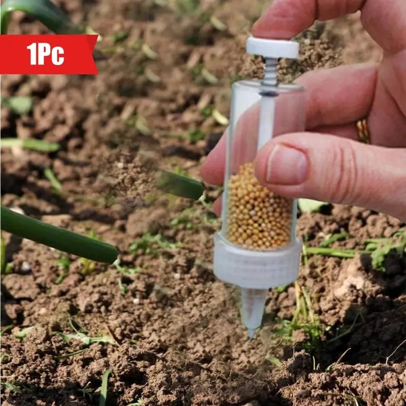 Handheld Seed Dispenser – Mini Manual Seeder Tool for Garden Planting, Pots & Beds
