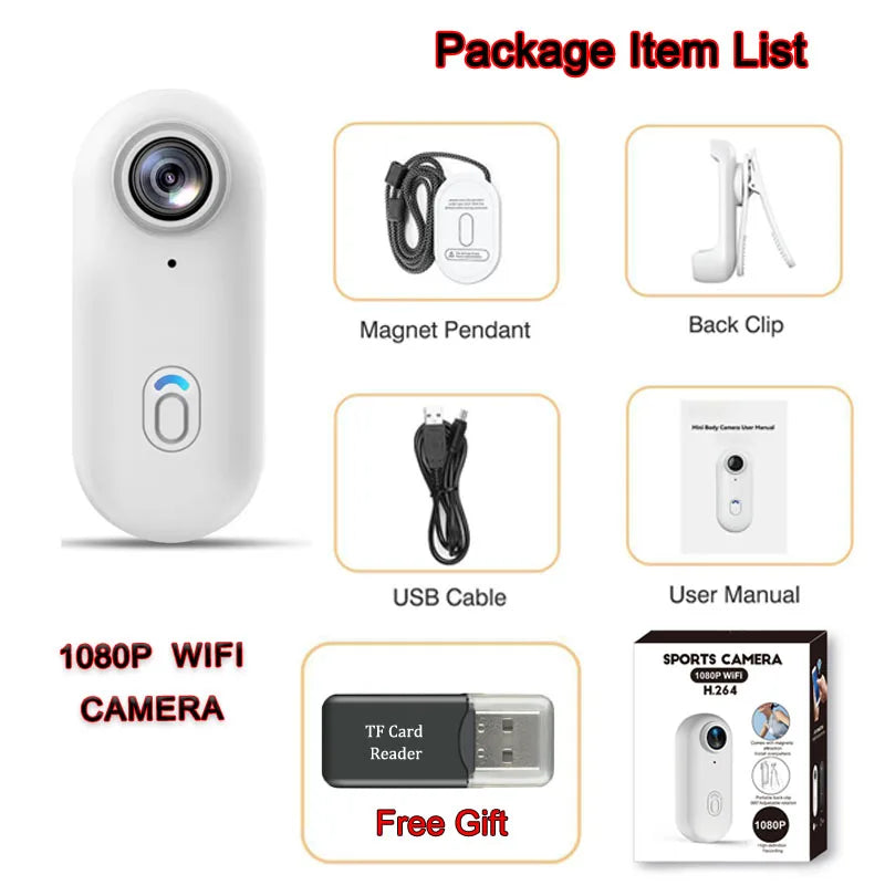 4K Finger WiFi Motorcycle Camera — Lightweight POV Body Cam
