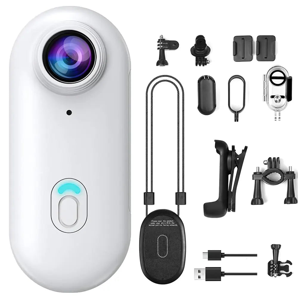 4K Thumb Sports Camera — Magnetic Waterproof Body Cam for Pets
