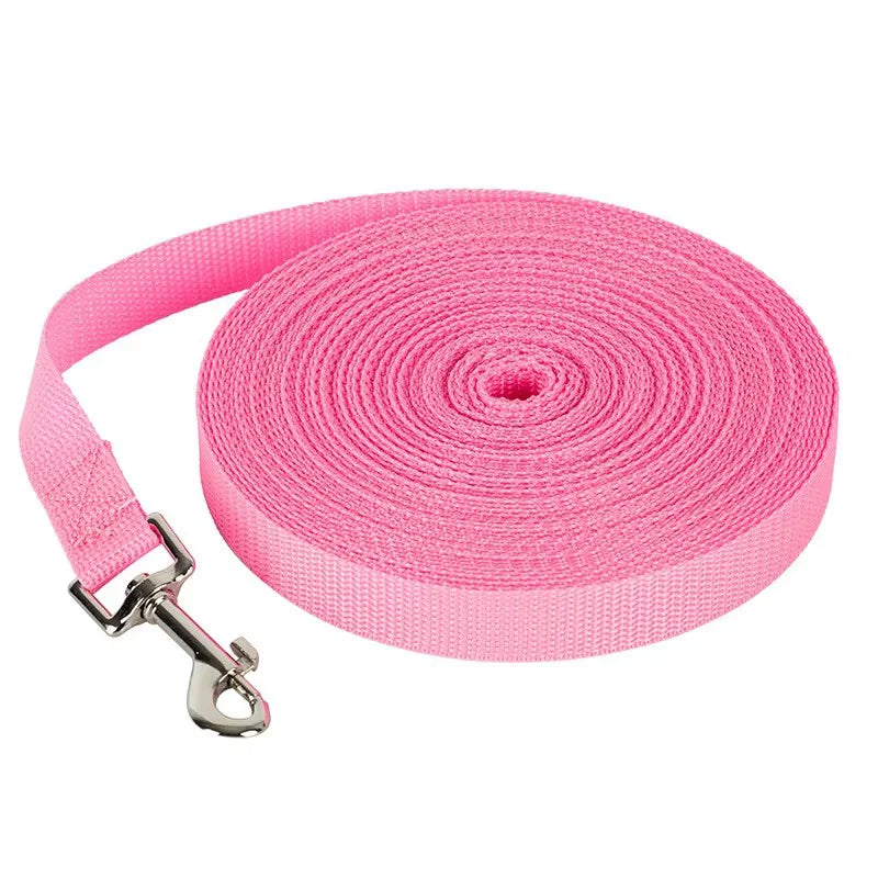 Nylon Extra Long Pet Leash Durable Dog Lead For Dog Recall Training Extended Length Anti Tangle Heavy Duty Pet Leash Outdoor