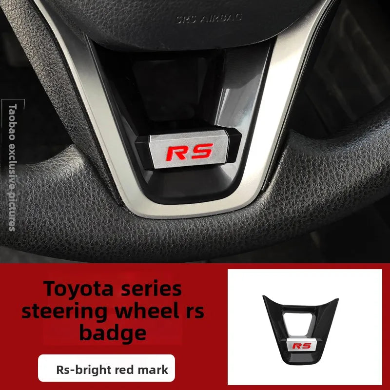 Applicable to Toyota Fronanda Corolla RAV4 Rongfang Wilanda Leiling steering wheel decorative frame modification sticker