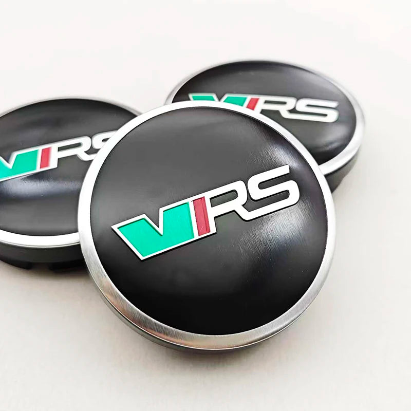 4pcs 56mm Car Styling Wheel Center Hub Caps Logo VRS Rim Cover Badge Emblem For Skoda Rapid Octavia RS Kodiaq Fabia Accessories