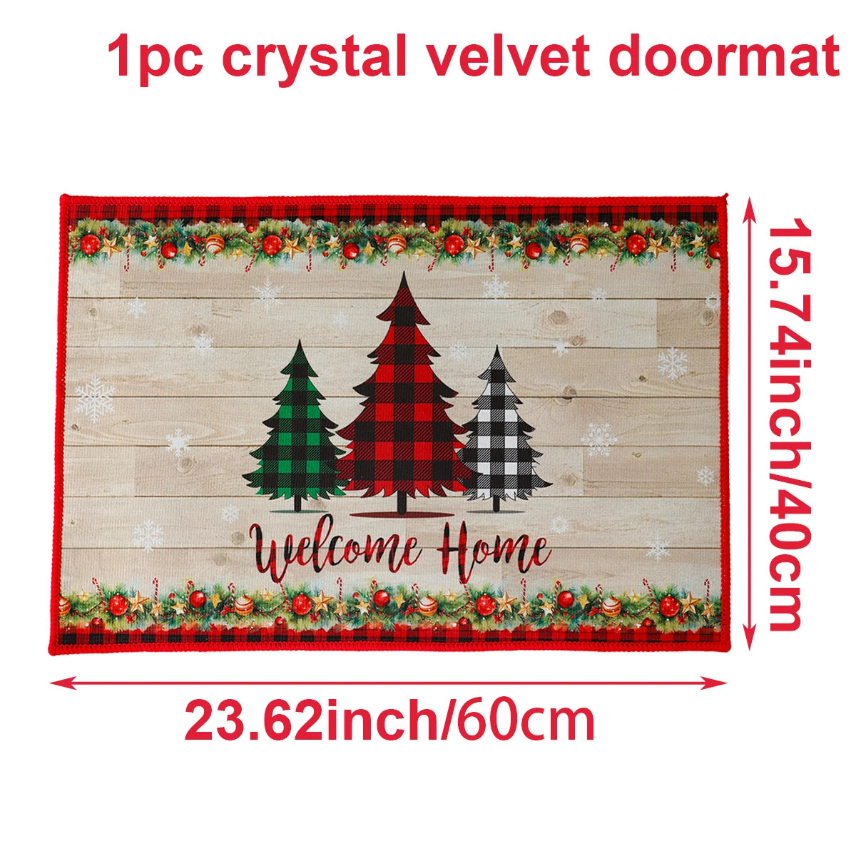Christmas Door Mat Santa Claus Outdoor Carpet Merry Christmas Decorations For Home 2026 Navidad Xmas Ornament New Year 2026