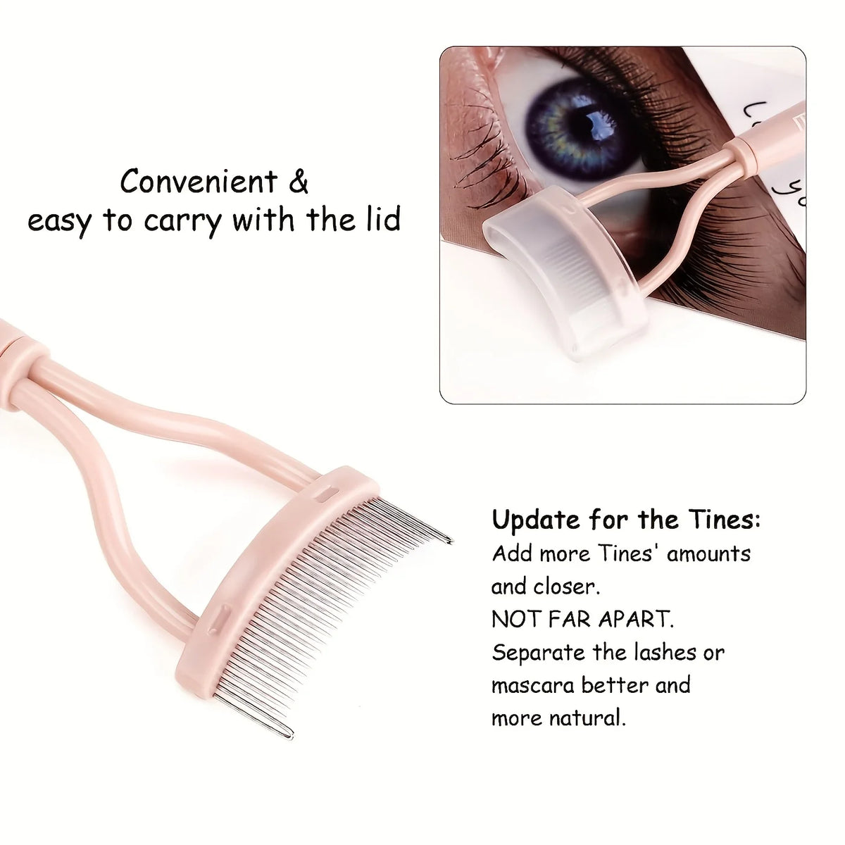 Eyelash Curler, Eyelash Separator, Eyelash Brush, Mascara Curler, Eyelash Separator Makeup Tool