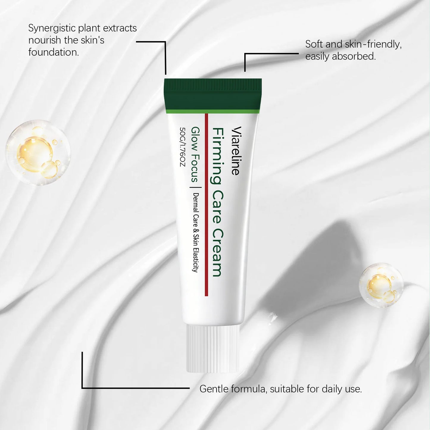 Firming Care Cream 50ml Enhance Skin Elasticity Brighten Skin Tone Smooth Lightweight Non-Greasy Moisturizer Skin Care