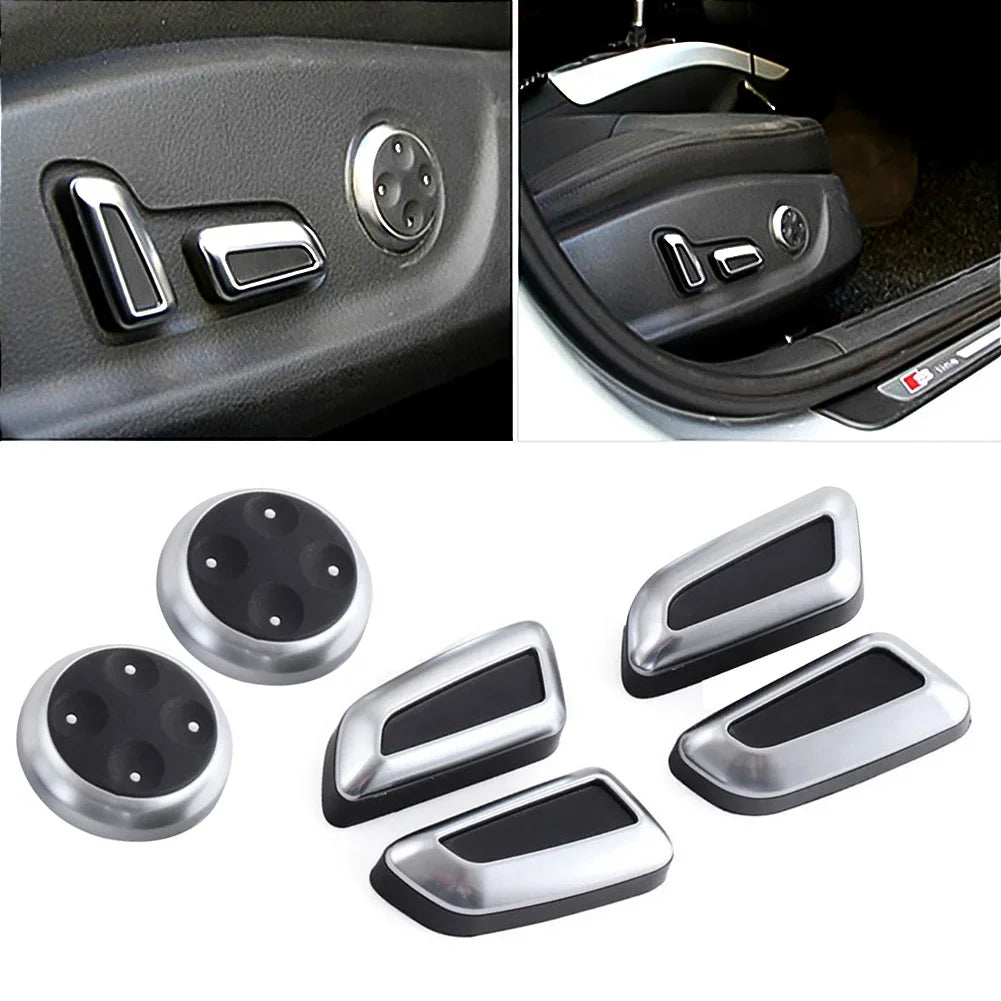 6pcs Seat Adjustable Knob Button Switch For Volkswagen /VW Jetta MK5 GTI Passat B7 CC Tiguan for Audi Q3 Q5 A3 A4 A5 A7